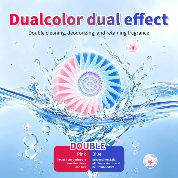 Dual-Color Toilet Cleaning Agent