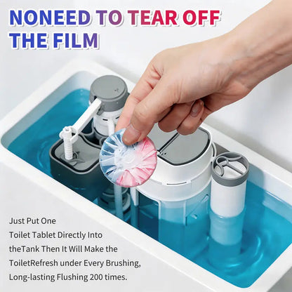 Dual-Color Toilet Cleaning Agent
