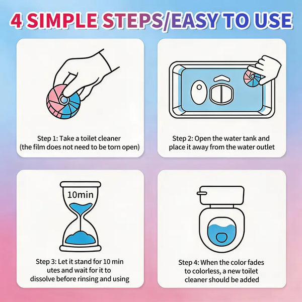 Dual-Color Toilet Cleaning Agent