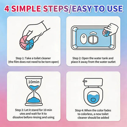 Dual-Color Toilet Cleaning Agent